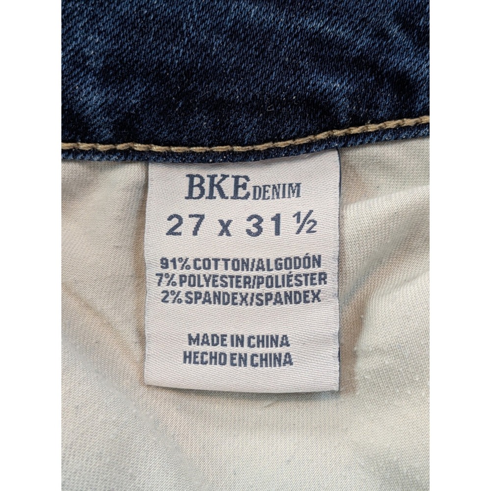 BKE Stella Low Rise Bootcut Jeans Distressed Medium Wash Blue Womens 27 x 29 1/2 - Picture 11 of 12